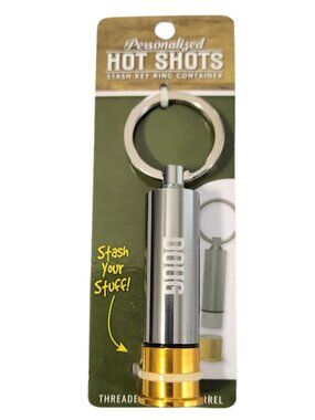 SWIBCO Personalized Hot Shots Gray Stash Key Ring DOUG - New In Package